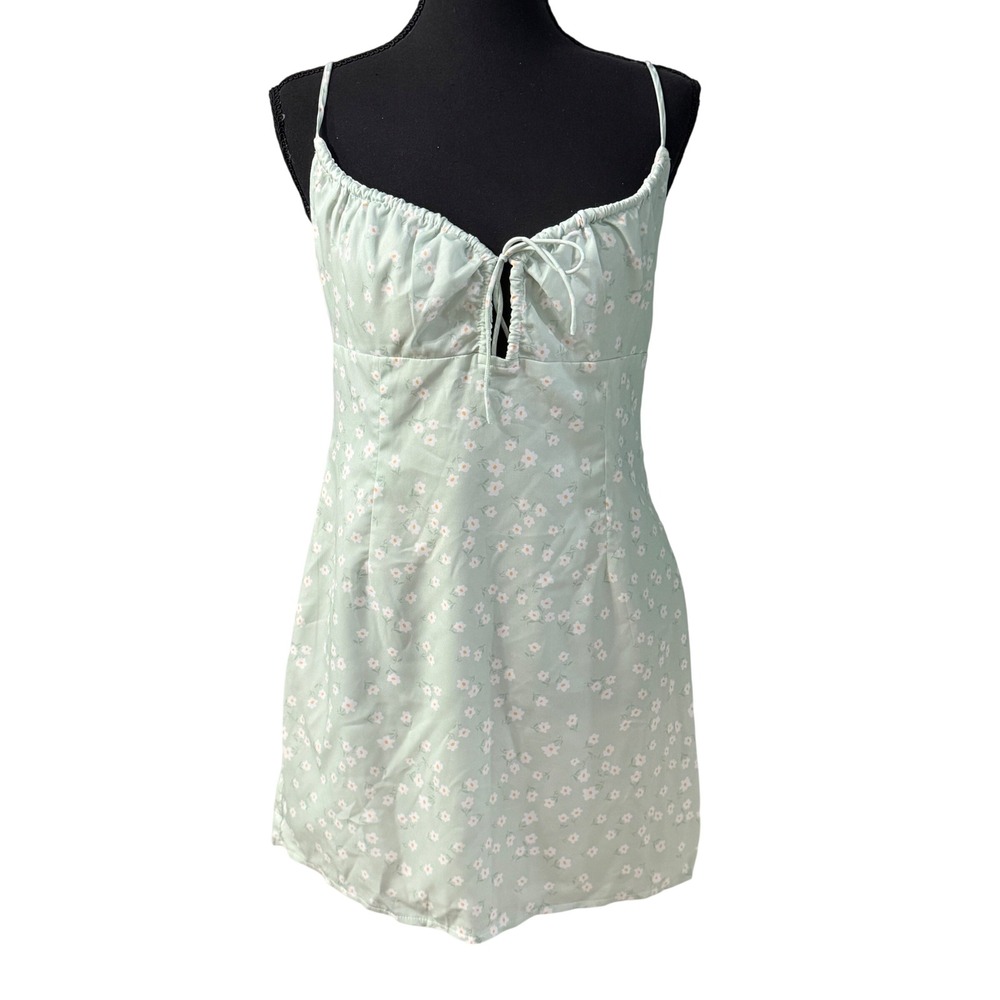 Princess Polly Mint Green Daisy SZ 8 Slip Mini Dress Croquette Girl 90's